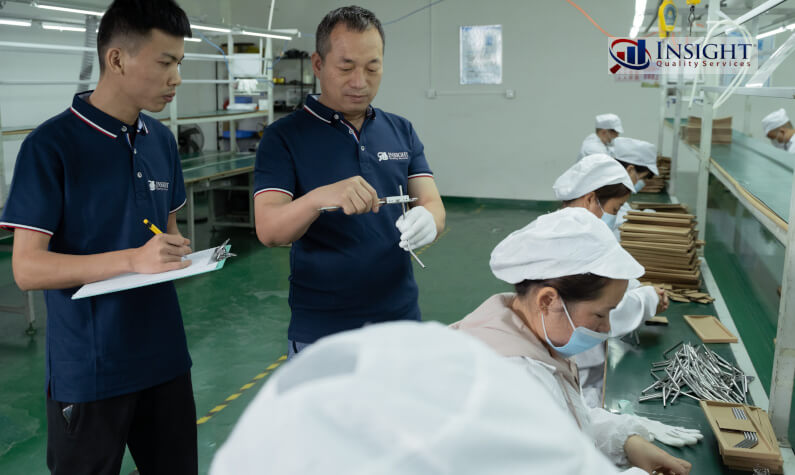 Inspectors conducting During Production Inspection (DUPRO Inspection)