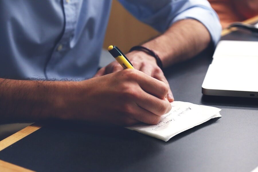 Amazon FBA Seller Taking Notes