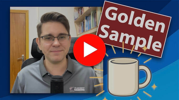 Golden Sample video thumbnail with play button