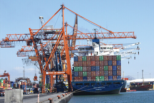 Port at Mersin Bay, Turkey